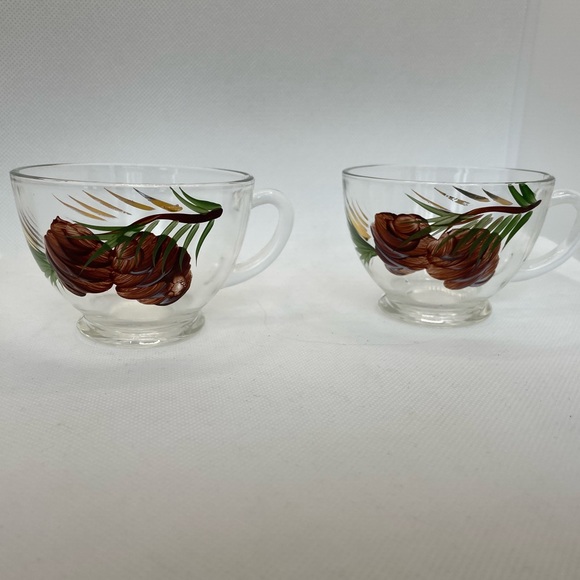 Vintage Hand Painted Pinecone Drinkware - Picture 14 of 14